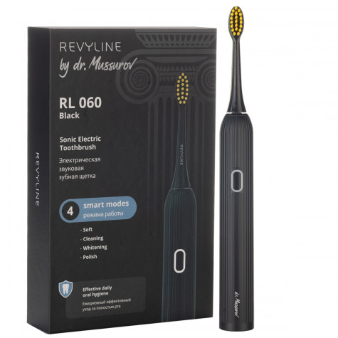 Электрическая звуковая зубная щётка Revyline RL 060 Black by Dr. Mussurov