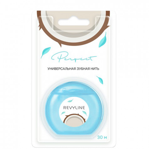 Зубная нить Revyline Perfect, кокос и мята, 30 м